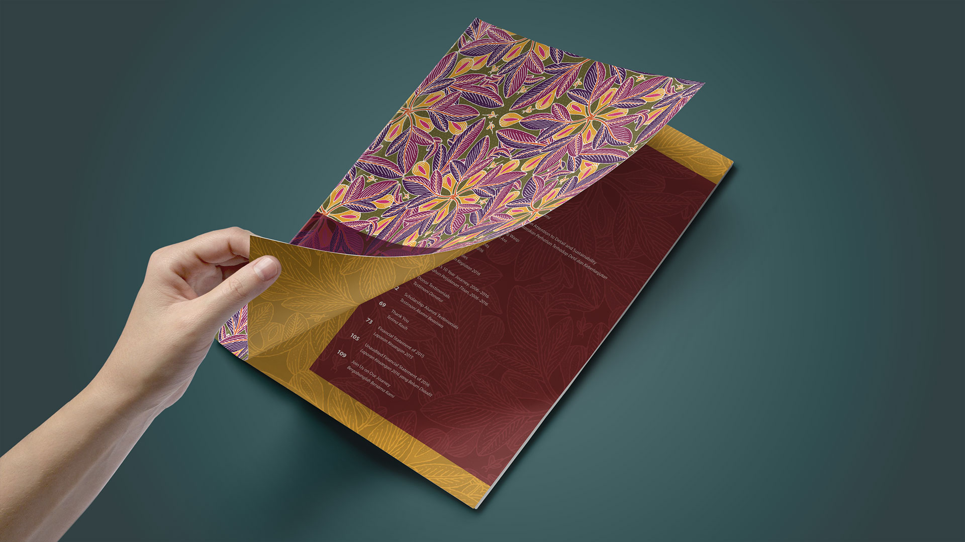 Titian Foundation Annual Progress Report 2016 - Table of Contents