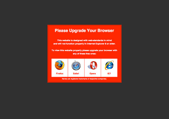 Please Upgrade Your Browser