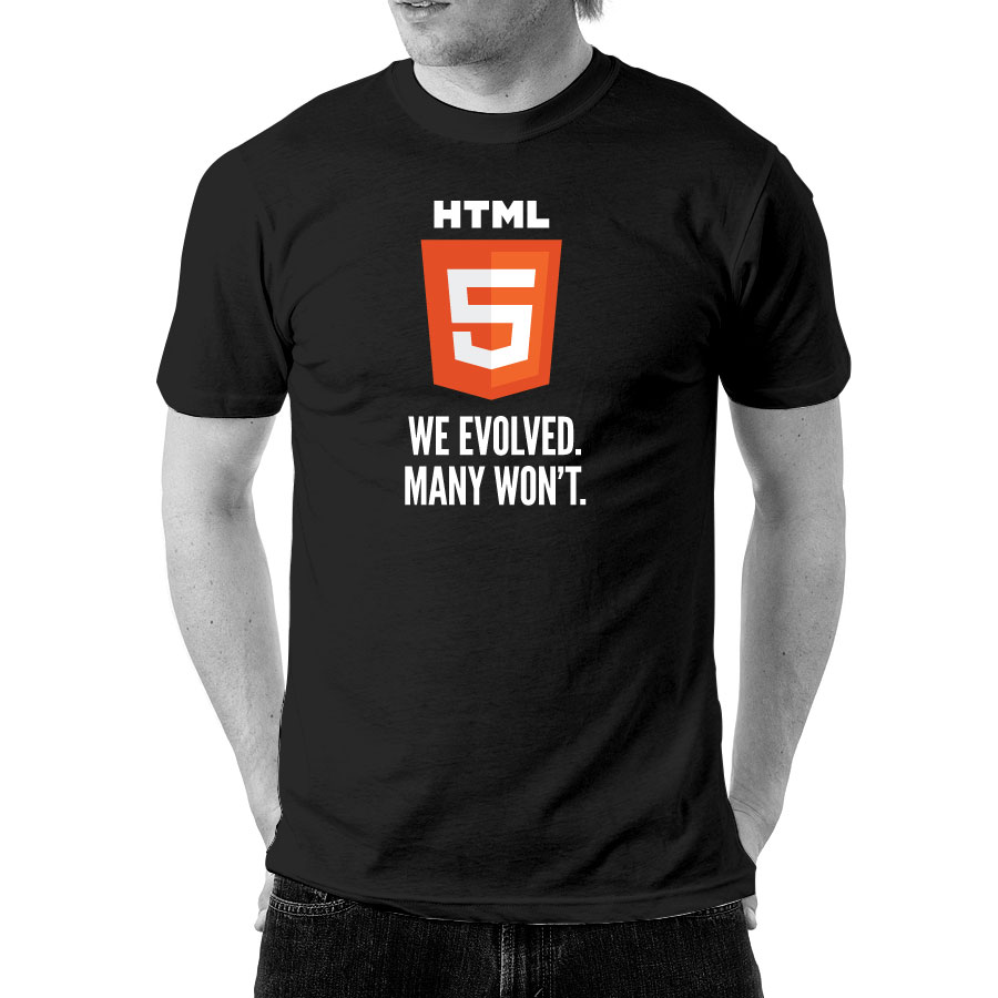 HTML5 (Black) - Front