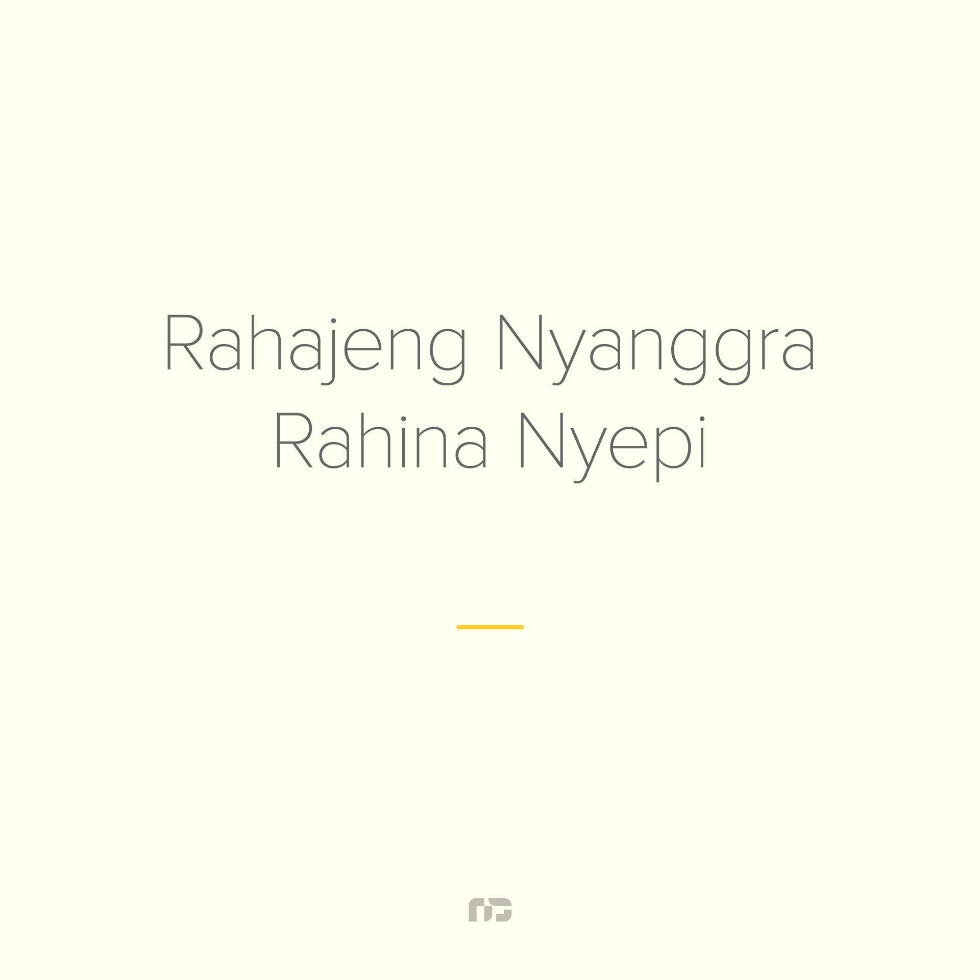 Rahajeng Nyanggra Rahina Nyepi